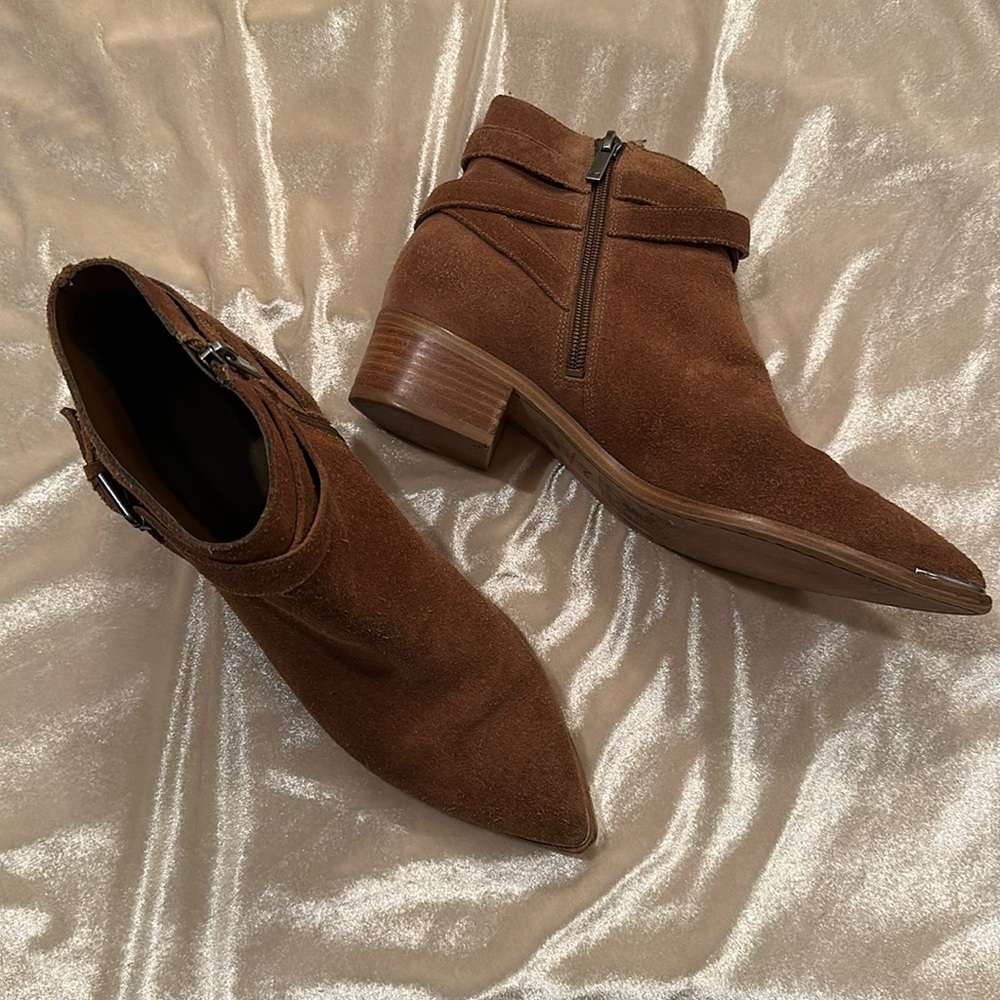 Women’s Mark Fisher Brown Suede booties